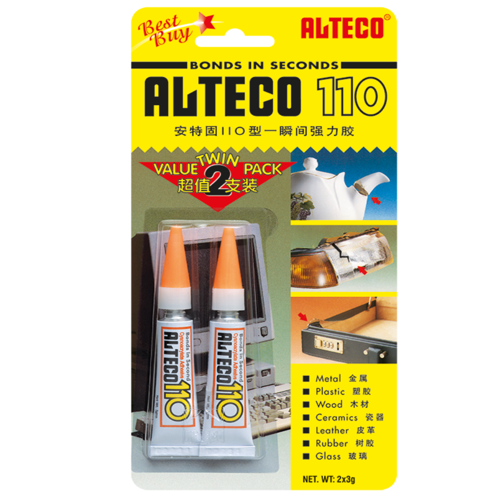 ALTECO 110 SERIES Super Glue TWIN PACK